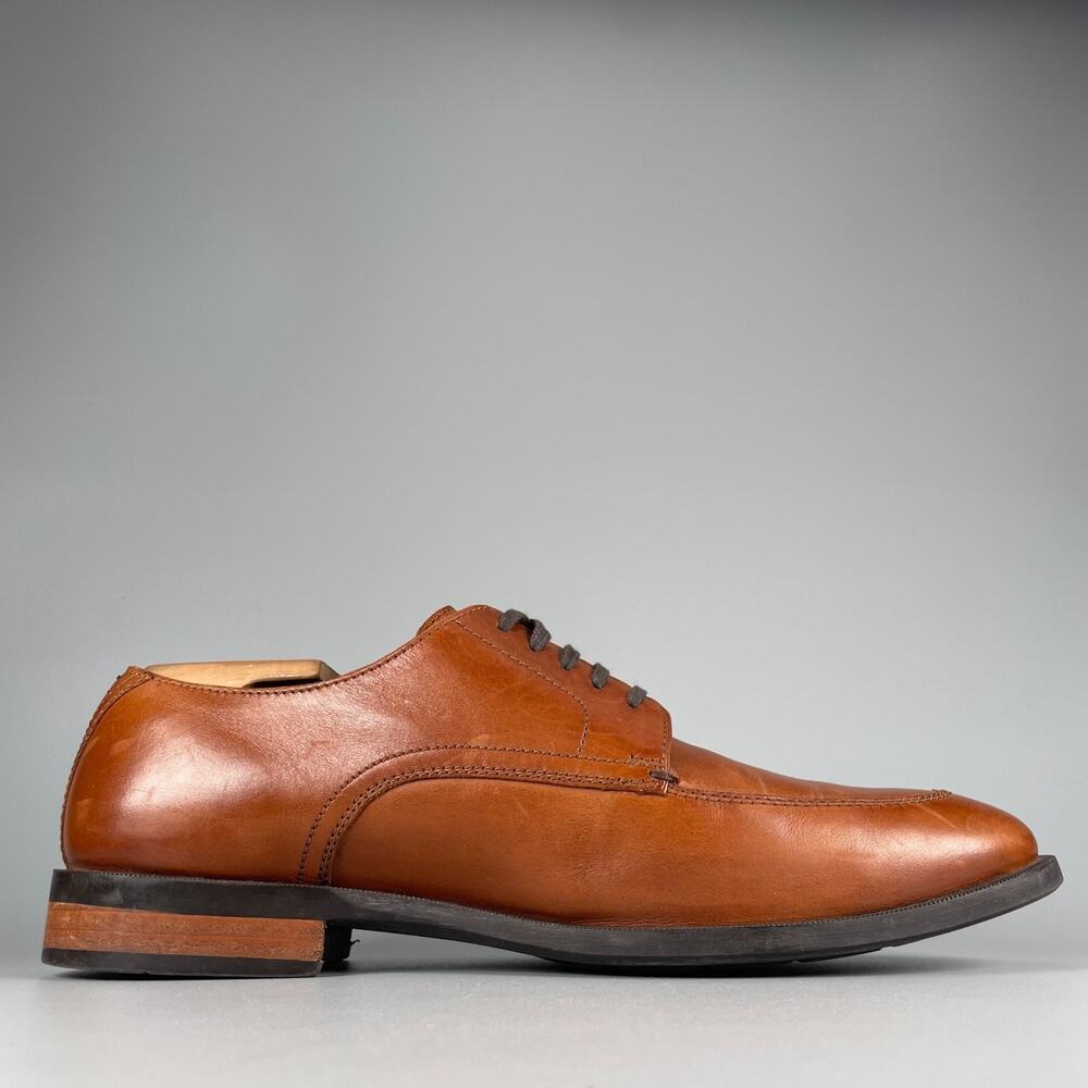 Cole Haan Grand OS Lenox Hill Men's 8.5 M Brown Split Toe Oxford Dress Shoes EUC - Picture 5 of 9